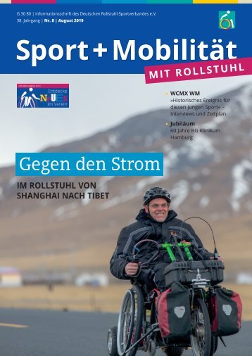 Sport + Mobilität mit Rollstuhl 08/2019