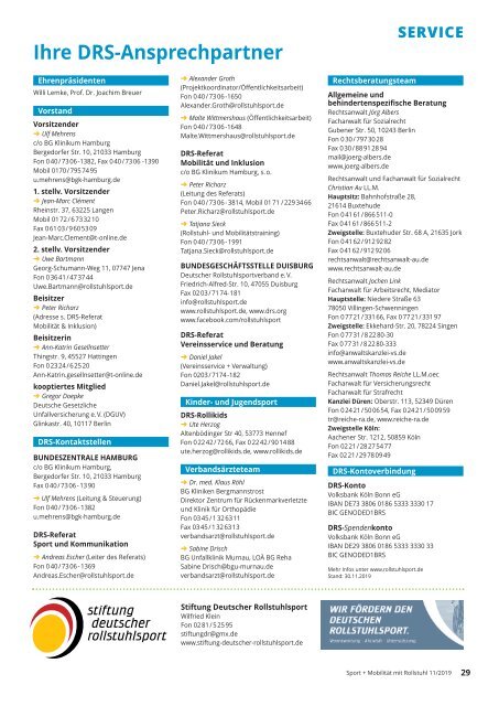 Sport + Mobilität mit Rollstuhl 11/2019