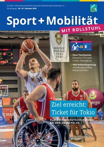 Sport + Mobilität mit Rollstuhl 10/2019