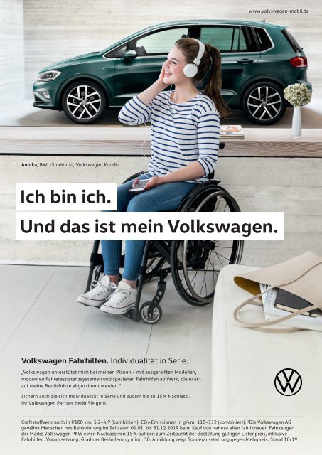 Sport + Mobilität mit Rollstuhl 10/2019