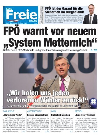 FPÖ warnt vor neuem „System Metternich“