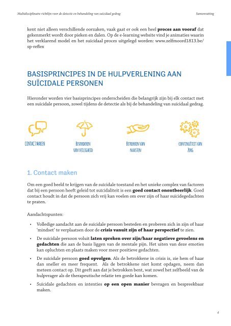 Detectie en behandeling van suïcidaal gedrag - Samenvatting