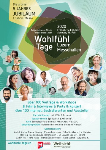 Wohlfühl-Tage Programmheft 2020 Jubiläum Luzern