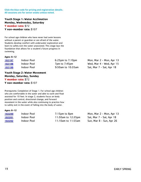 Brandywine YMCA Program Guide - Spring 2020