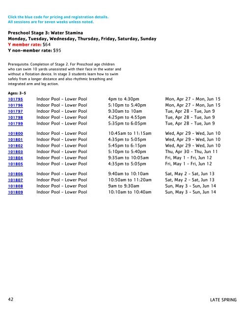 Jennersville YMCA Program Guide - Spring 2020