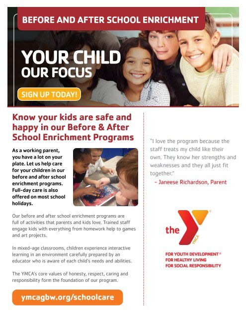 Kennett Area YMCA Program Guide - Spring 2020