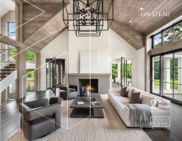 “The Grande – Halstead’s Premier Listing Showbook” - 2 Wing Road - New Canaan, CT