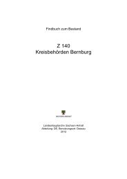 Z 140 Kreisbehörden Bernburg - Online-Recherche - Sachsen-Anhalt
