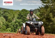 2020 Yamaha ATV und Side by Side Utility Modelle