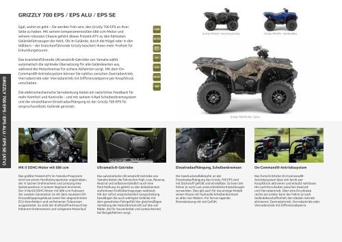 2020 Yamaha ATV und Side by Side Utility Modelle