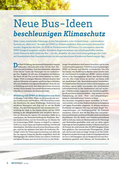 VDV Das Magazin Ausgabe 6/2019