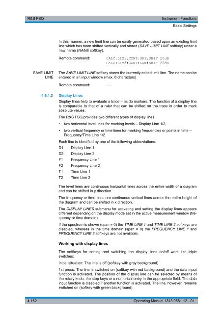 R&S FSQ Signal Analyzer - Rohde & Schwarz