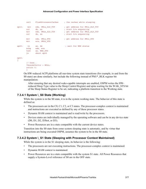 Advanced Configuration and Power Interface Specification