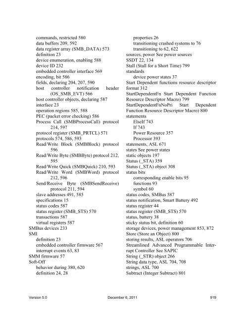 Advanced Configuration and Power Interface Specification