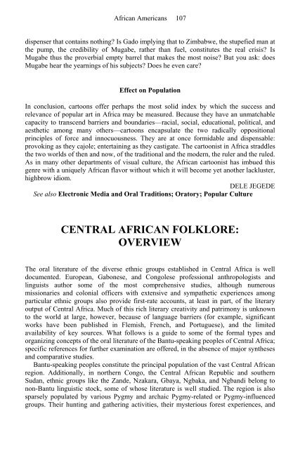 African Folklore: An Encyclopedia - Marshalls University