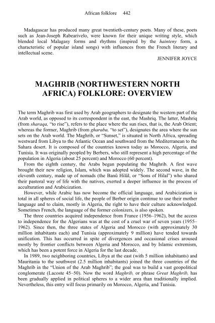 African Folklore: An Encyclopedia - Marshalls University