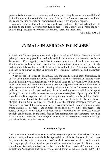 African Folklore: An Encyclopedia - Marshalls University