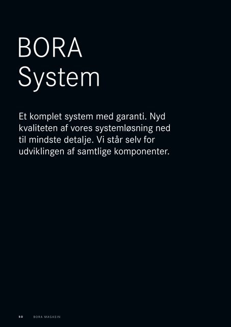 BORA Magazine 02|2019 – Danish