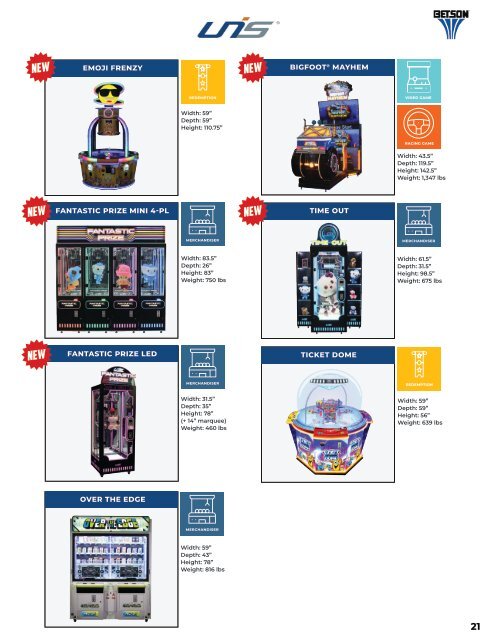 Betson's Amusement Catalog 2024