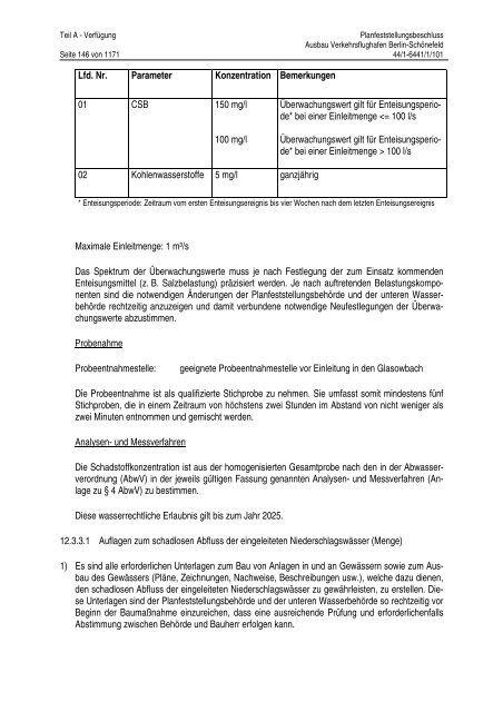 Planfeststellungsbeschluss - BVBB eV