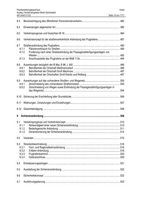 Planfeststellungsbeschluss - BVBB eV