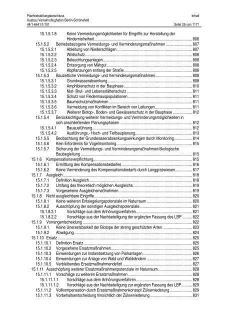 Planfeststellungsbeschluss - BVBB eV