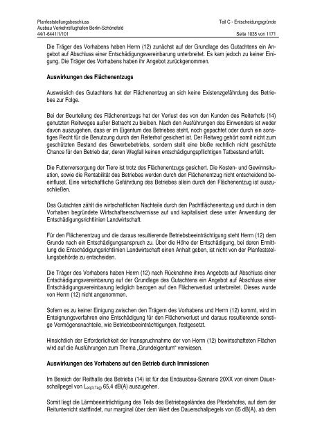 Planfeststellungsbeschluss - BVBB eV