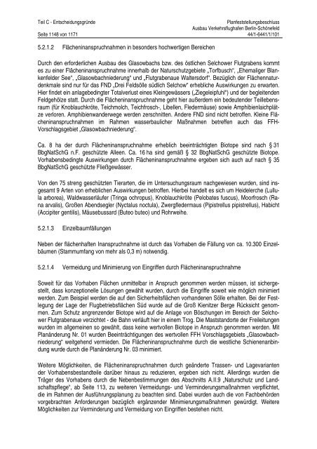 Planfeststellungsbeschluss - BVBB eV