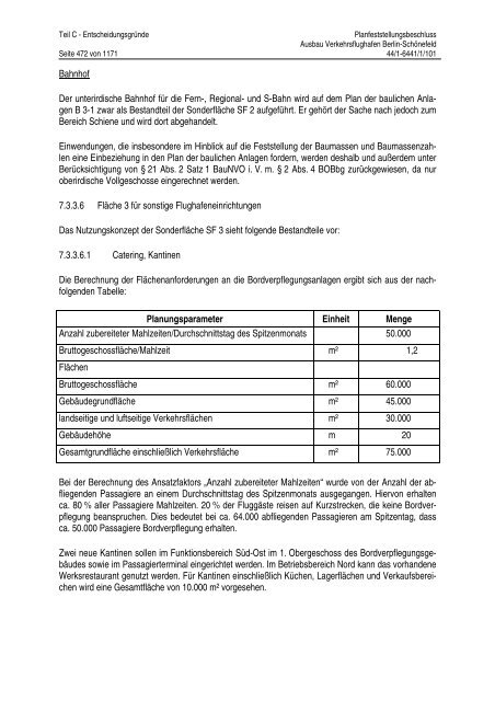 Planfeststellungsbeschluss - BVBB eV