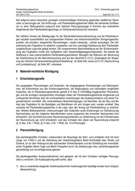 Planfeststellungsbeschluss - BVBB eV