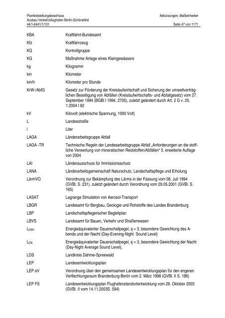 Planfeststellungsbeschluss - BVBB eV