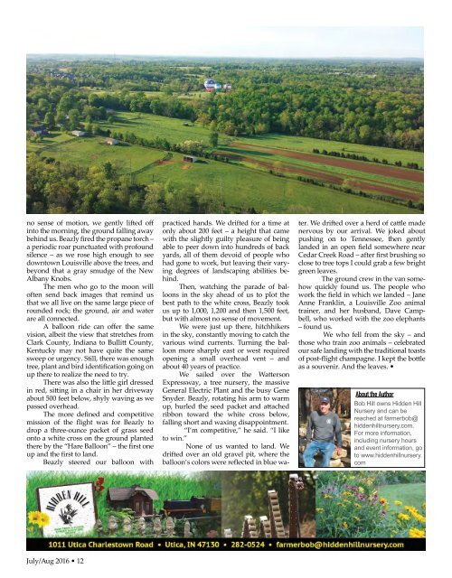 Southern Indiana Living JulyAug 2016