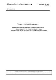 Vorlage – zur Beschlussfassung - Abgeordnetenhaus von Berlin