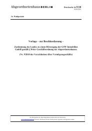 Vorlage – zur Beschlussfassung - Abgeordnetenhaus von Berlin