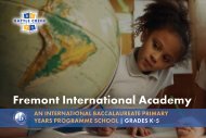 Fremont International Academy Brochure - 2024