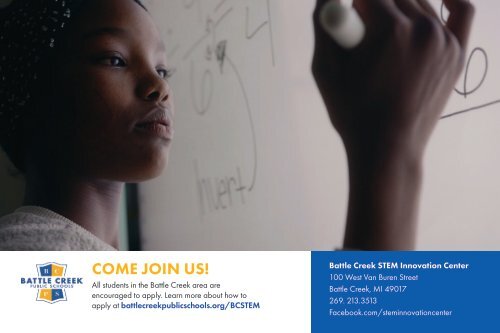 Battle Creek STEM Innovation Center Brochure - 2020