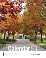 Calendar PDF -- as at publication date - the Faculty of Arts ...