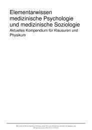 Elementarwissen medizinische Psychologie und medizinische ...