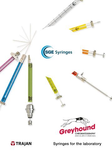 SGE/Trajan Syringes for the Laboratory 