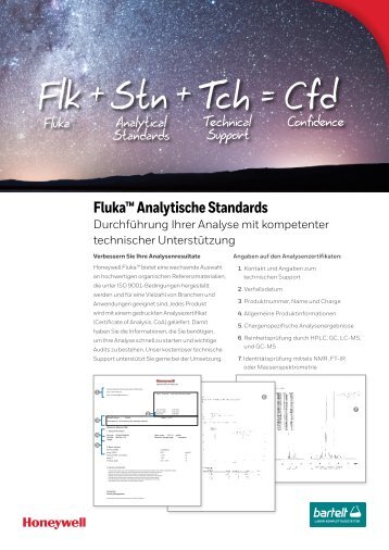 Analytische Standards von Honeywell Fluka™