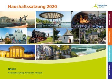 Haushalt der StädteRegion Aachen 2020 - Haushaltssatzung, Vorberichte, Anlagen