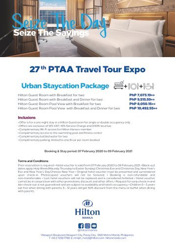 Hilton Manila Travel Tour Expo Package