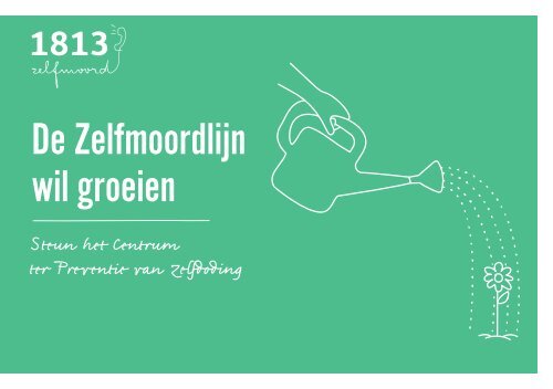 Folder Steun de Zelfmoordlijn