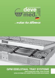 devemed Dental Instrumente Kassetten GPM-Trays Katalog