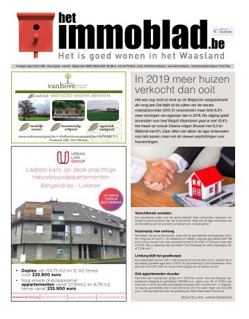 Het Immoblad van 28 januari 2020