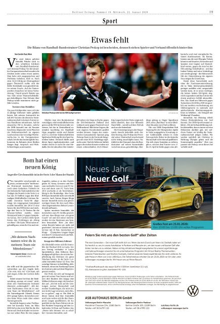 Berliner Zeitung 22.01.2020