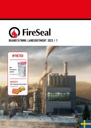 FireSeal Produktkatalog Svenska