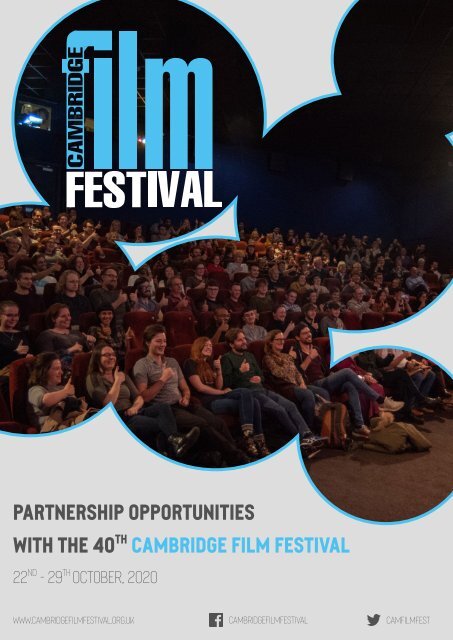 Cambridge Film Festival 2020 Partnership Opportunities 