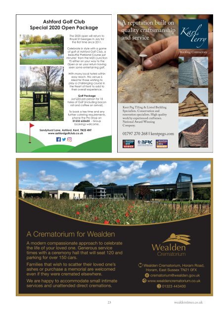 Wealden Times | WT216 | February 2020 | Interiors supplement inside