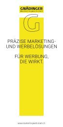 Imageflyer Gnädinger Marketingwerkstatt